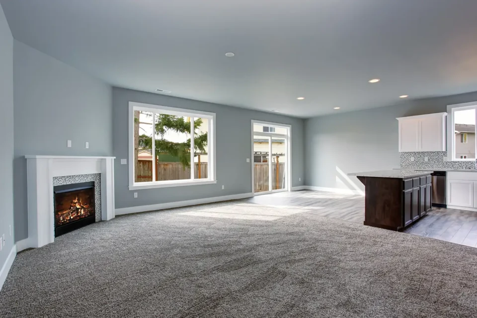 home interior with carpet flooring
